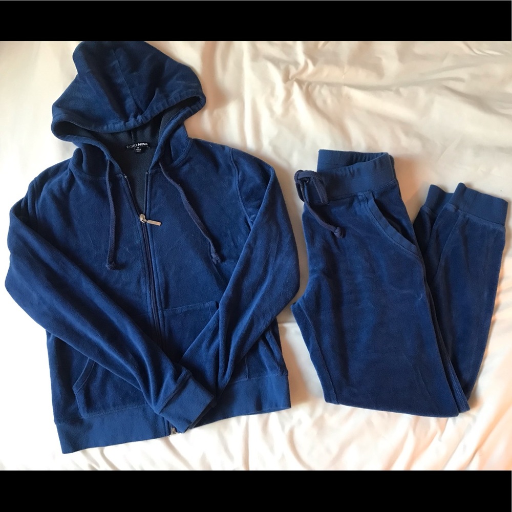 Velvet Sweat Suit Set